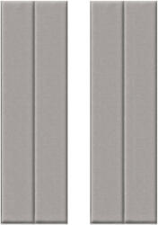 HCS deco 3D öntapadós fali, téglalapok, csíkos bársony, 2 darab, szürke (VEL905)
