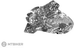 Rie: Sel design Rie: Saját tervezésű CrissCross első sárvédő, Stickerbomb Eyecatcher Ultrablack