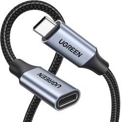 UGREEN USB-C apa - anya Gen2 5A fonott kábel 0.5 m fekete US372 (80810) - smartbyte
