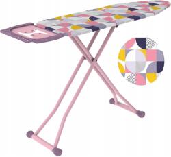 Luka PROMIS PERFECT PLUS vasalódeszka, 112x36 cm, rózsaszín, metál, 8 magassági pozíció (PKD90) Vasalódeszka