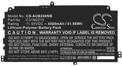 Cameron Sino li-polymer akkumulátor, 11.55v, 4500mAh, kompatibilis asus 0b200-04370000 -vel (CS-AUB240NB)