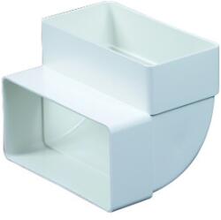  Műanyag Laposcsatorna Könyök függőleges 60x204mm (8282)