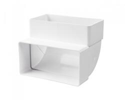  Műanyag Laposcsatorna Könyök függőleges 55x110mm (5252)