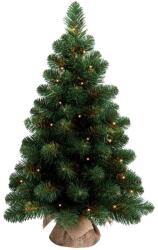 Kring Dakota Mini Műfenyő, 50 LED, Meleg fény, 75 cm (KR-155075LED)