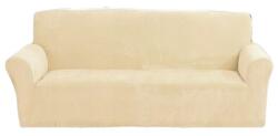  Velúr kanapé huzat, ElasztánPoliészter, 90-140 cm, Krém (186905001)