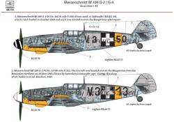HADMODELS 48176 Messerschmitt Bf 109G-2/G-4 matrica szett 1: 48 HAD48176 (HAD48176)