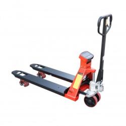 BRECKNER Transpalet manual 2T cu cantar electronic si roata de silicon Breckner Germany