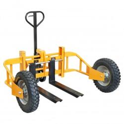 BRECKNER Transpalet pentru teren accidentat, sarcina maxima 1T, lungime furci 800mm