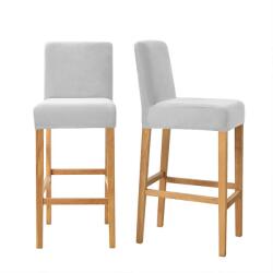 Meble OdNowa Bárszék huzat, Meble OdNowa, velúr, világos szürke, vízálló, rugalmas (convivum_5905080705805)