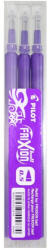 Pilot Rezerva roller Pilot Frixion Ball/Clicker 0.5, violet, 3 bucati/set (PBLS-FR5V-S3)