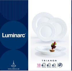 Luminarc Trianon étkészlet 18 részes fehér (883314290813)