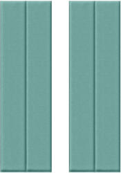 HCS deco 3D öntapadós, fali, téglalapok, csíkos bársony, 2 darab, menta szín (VEL906)