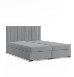 GreenSite Agen ágy, szövet, 140 x 200, ágyneműtartóval, szürke