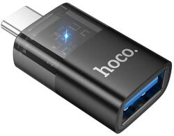 hoco. UA36B adaptor priză USB - Tip-C, OTG, NEGRU (UA36B BLACK)