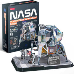 CubicFun 3D Puzzle Cubic Fun din 93 piese- NASA Modulul lunar Eagle al misiunii Apollo 11 (DS1058h)