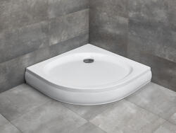 Radaway Patmos A íves zuhanytálca 80x80 fehér, ajándék szifonnal