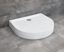 Radaway Delos P íves zuhanytálca lábbal 100x90 fehér, ajándék szifonnal