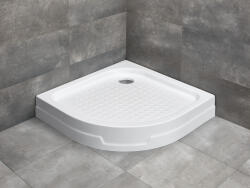 Radaway Rodos A íves zuhanytálca 90x90 fehér, ajándék szifonnal