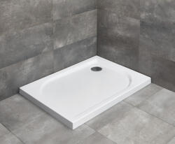 Radaway Delos D szögletes lapos zuhanytálca 80x75 fehér, ajándék szifonnal