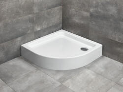 Radaway Laros A íves zuhanytálca 85x85 fehér, ajándék szifonnal