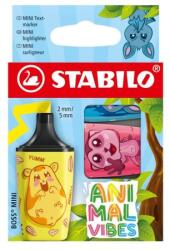 STABILO Evidențiator STABILO BOSS MINI Animal Vibes (set de 3)