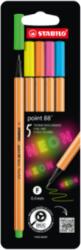STABILO Martor STABILO point 88 (set de 5 culori neon)