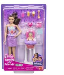 Mattel Barbie: Bébiszitter játékszett - Skipper baba kisbabával és etetőszékkel (JJB44) - jatekbolt