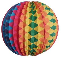  Lampion kerek 22cm színes (1018014001-1)