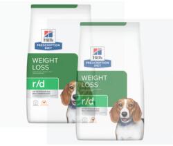 Hill's Prescription Diet r/d Weight Reduction with Chicken Adult túlsúlyos kutyák számára 20 kg (2x10 kg)
