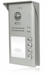 VIDOS S1104A - Panou de intrare DUO pentru 4 familii cu cameră și cititor de carduri RFID 125kHz, montare pe suprafață - Vidos (EC-21764)