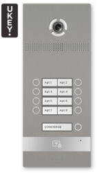 BAS-IP BI-08FB SILVER - Panou IP extern, 8 participanți, UKEY, SIP 2.0 - BasIP (EC-BI-08FB_SILVER)