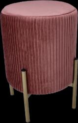 CHOMIK Taburet rotund cu picioare 28 x 42 cm roz*4224 (CH-PHO4224)