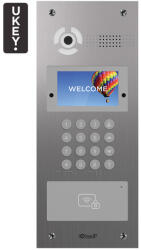 BAS-IP AA-07FB INOX - Panou interfon IP, LCD 4.3", UKEY, SIP 2.0 - BasIP (EC-29063)