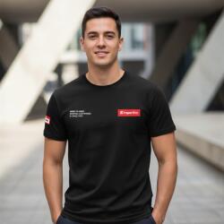 inSPORTline Póló inSPORTline Signature, ideális szabadidős használatra, utazáshoz és sportoláshoz, könnyű, sportos megjelenés jellegzetes márkajelzéssel Szín: fekete, Méret: XXL
