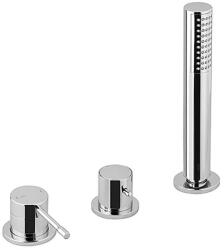 SAPHO BLUE 3 részes kádperemre szerelhető csaptelep, króm (BUTECH3) (BUTECH3)