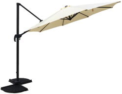 Garden Pleasure Krémszínű napernyő 300x300 cm Deluxe - Garden Pleasure