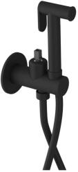 SAPHO ULTRAMIX falbasüllyesztett csaptelep test bidézuhannyal, Stop zuhanyfejjel, matt fekete (UT013B-1) (UT013B-1)
