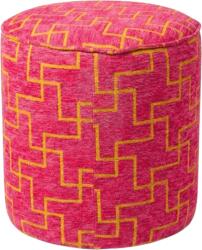  XENOS puff 39x35 cm, rózsaszín-lila