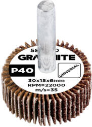 GRAPHITE Laminált lemez 30 x 15 x 6 mm, P40 58T400 (58T400)