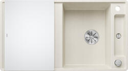 BLANCO Axia III 5 S-F Silgránit mosogató excenterrel, üveg vágólappal, törtfehér 527042 (527042)