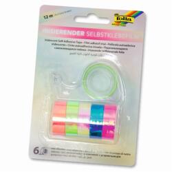 FOLIA Cellux színjátszós 12mmx2m 6db-os öntapadó fényben színjátszó irizáló hatású cellux készlet + tépő