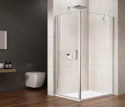 SAPHO Gelco Loro nyíló ajtós zuhanykabin oldalfallal átlátszó üveggel 800x900 mm, króm profil GN4480-04 (GN4480-04)