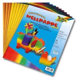 FOLIA Hullámpapír 35x50cm 10ív/csomag élénk színvilágú FOLIA szivárvány hullámpapír