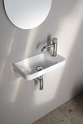 SAPHO Zorba öntöttmárvány mosdó 40x22 cm, jobbos/fehér ZB402 (ZB402)