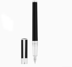 S.T. Dupont Initial töltőtoll - fekete lakk, ezüst színű részletek (270200)
