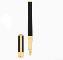 S.T. Dupont Initial töltőtoll - fekete lakk, arany színű részletek (270202)