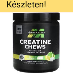 MuscleTech Creatine Chews 90 rágótabletta Citrus Burst (Citrom)