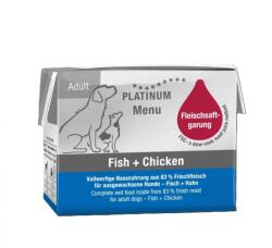 PLATINUM Menu Fish+Chicken - nedvestáp felnőtt kutyák számára 90 g - csui