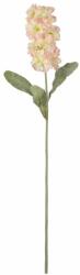  Floare artificiala MATTHIOLA 56 cm, alb-roz