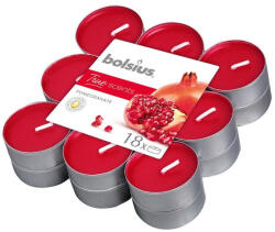 Bolsius teamécses, gránátalma illat, 18 db (2171652)